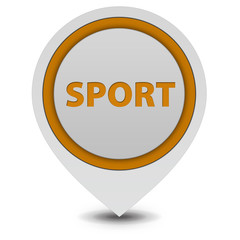 Sport pointer icon on white background