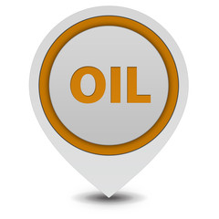 Oil pointer icon on white background