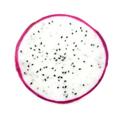 Inside of half cut dragon fruit