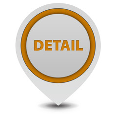 Detail pointer icon on white background