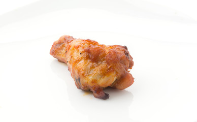 Chicken wings with barbeque sauce