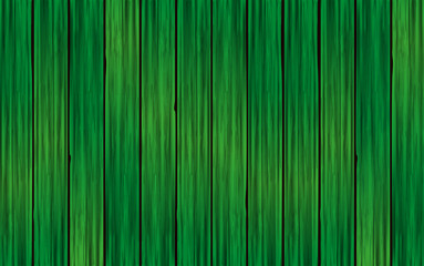 Fondo de madera realista verde. Textura de madera
