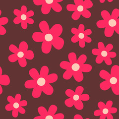 Flowers seamless pattern.