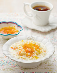 rice porridge with pumpkin