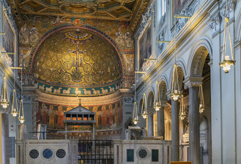 Basilica of San Clemente, Rome - obrazy, fototapety, plakaty