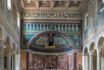 Fototapeta na wymiar Santa Maria in Domnica, Rome