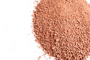 cocoa on a white background