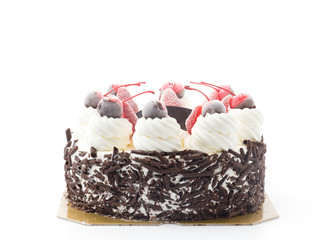 ice-cream cake isolated on white background