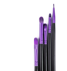 Professional colored nfteral brush set for makeup.