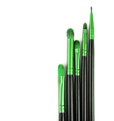 Professional colored nfteral brush set for makeup.