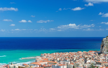 View on Cefalu city Sicily