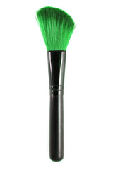 Natural colored professional makeup brush - green