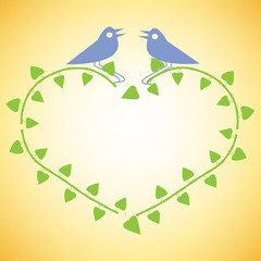 birds and hearts