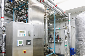 Water conditioning or distillation room