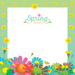 Flowers Spring Season Frame