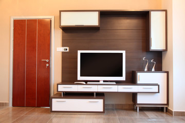 empty relax room with luxurious furniture