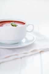 Fresh tomato soup