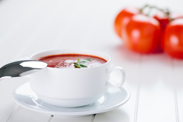 Fresh tomato soup