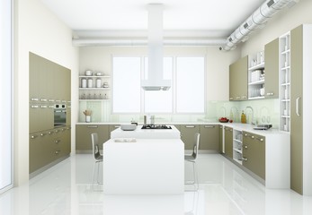 moderne Küche Interieur Design