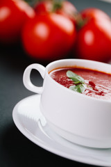 Fresh tomato soup