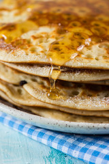 pancakes with maple sirup