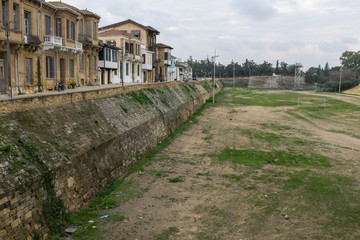 Fototapeta na wymiar Cyprus - Old Venetian city wall in Nicosia, North Cyprus