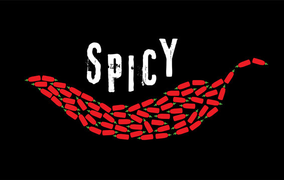 Group of spicy hot chili sauce vector