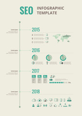 Social Media Infographic Elements.