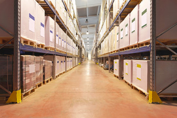 Distribution warehouse - obrazy, fototapety, plakaty
