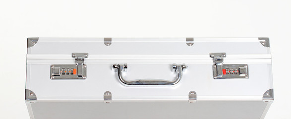 Metallic suitcase with safety code