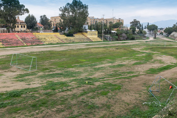 Cyprus - Abandoned football pitch, Nicosia, North Cyprus © willcop