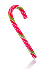 Christmas Candy Cane Isolated on White