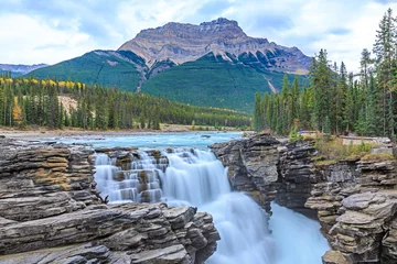 Wandaufkleber Wasserfälle des Athabasca-Flusses © elena_suvorova