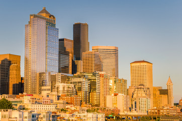 Downtown Seattle at Sunset