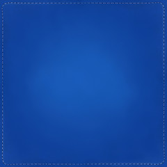 Blue textile background with seams