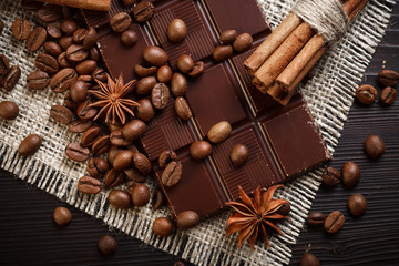 Chocolate with spices