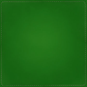 Green textile background with seams