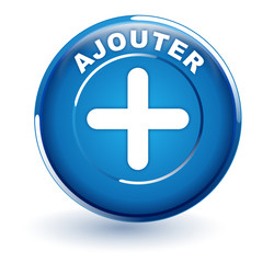 Fototapeta premium ajouter sur bouton bleu