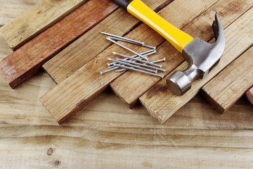 Hammer and nails
