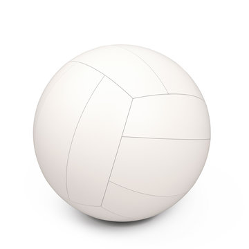 White volleyball ball