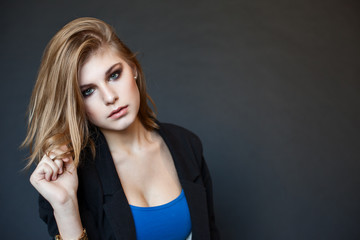 Fototapeta premium Beautiful sensual sexy blonde girl