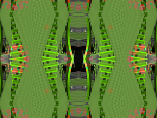 Ethnic pattern. Abstract kaleidoscope  fabric design.