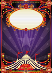 Purple fantastic circus background
