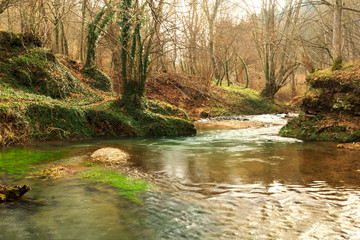 waterfall in the mountains of Bulgaria