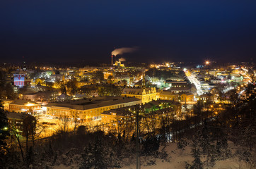 View of small swedish town