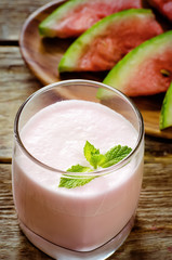 milk smoothie with watermelon