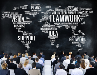 Global Business People Conference Seminar Teamwork Concept