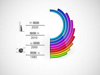timeline with rising graphic