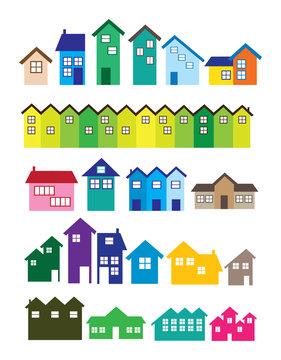 Colorful House illustrations