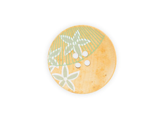 Wooden sewing button